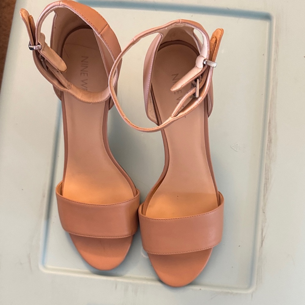 Nine West Nude Heeled Sandals